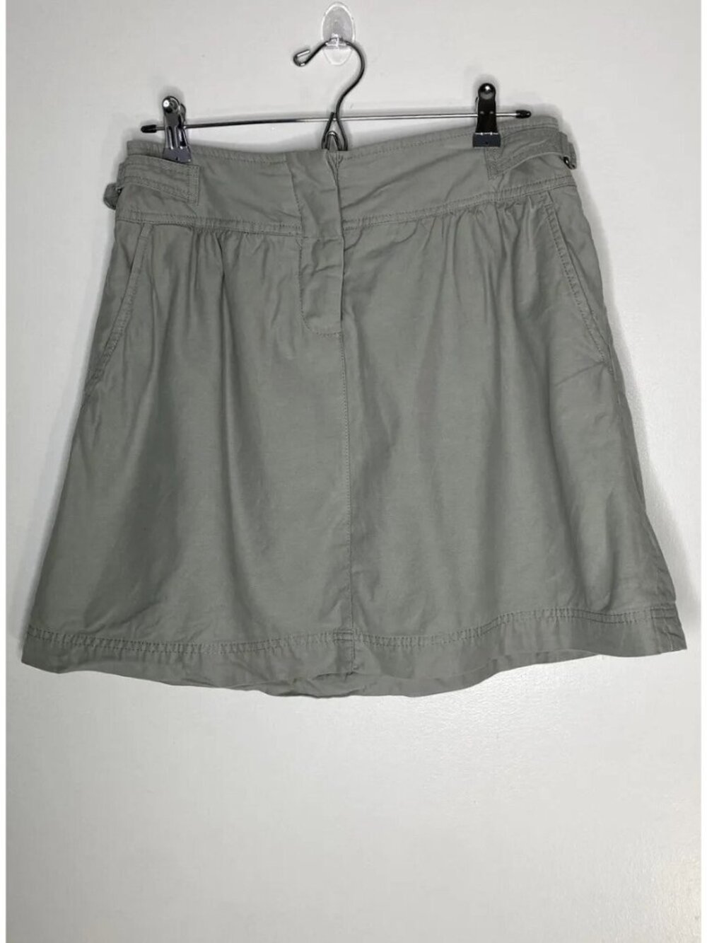 Anthropologie Daughters Of The Liberation Sz 8 Sage Green Utilitarian Mini Skirt